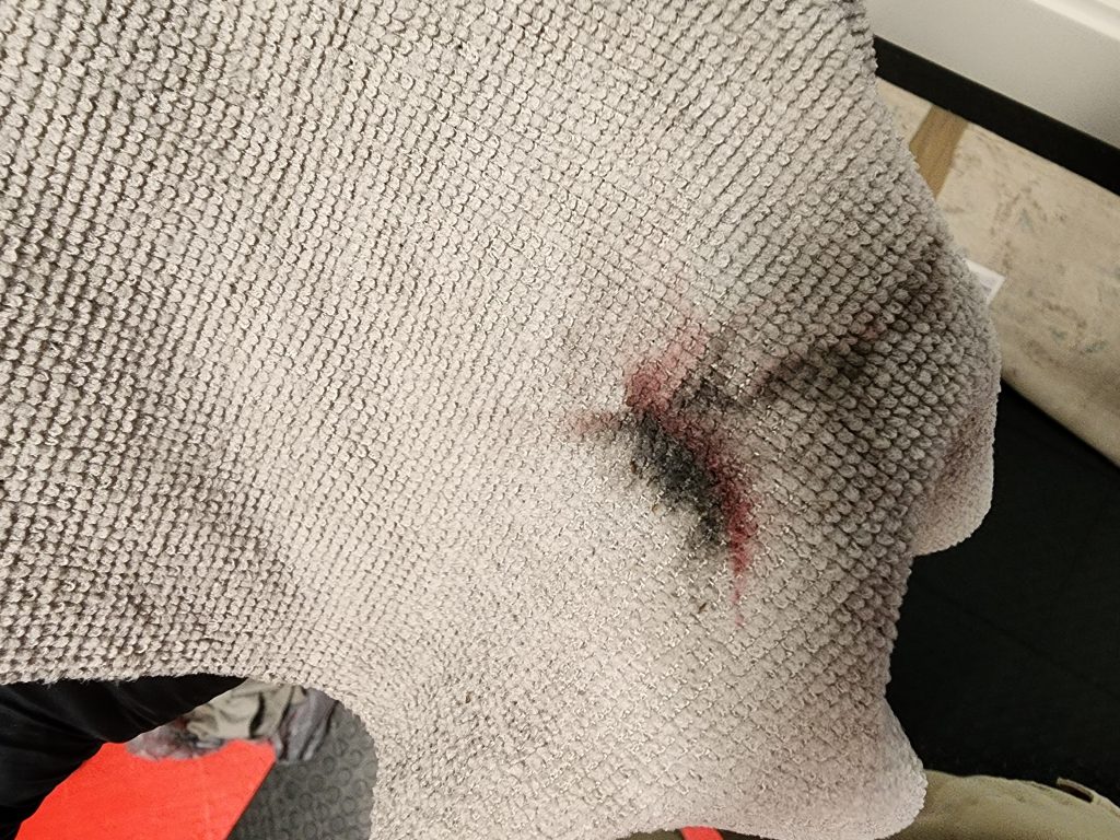 dirty towel