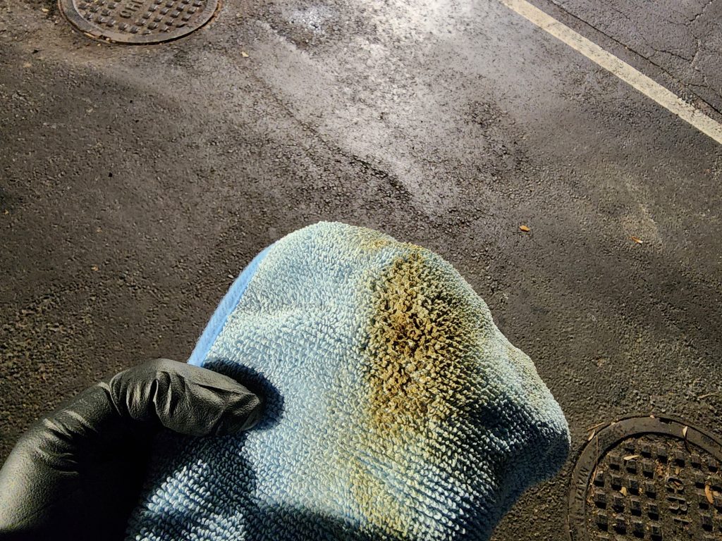 Cigarette Tar from windshield