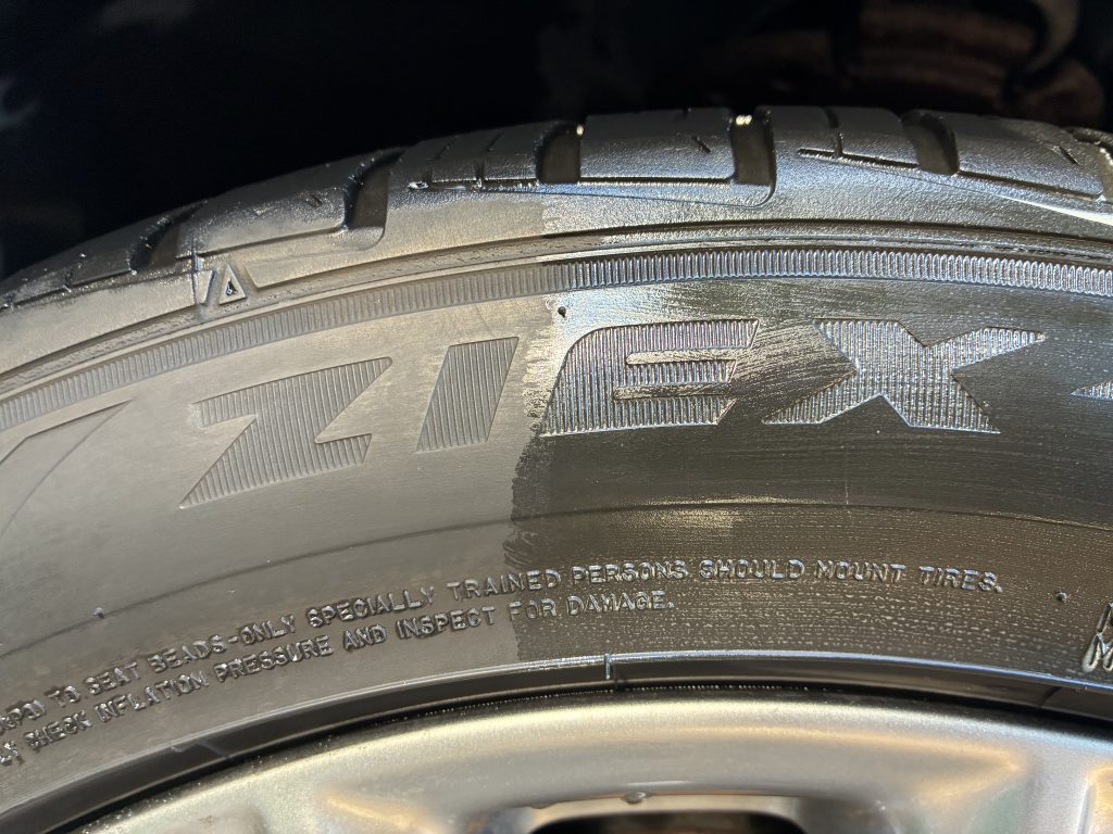 Tire 50-50 shot