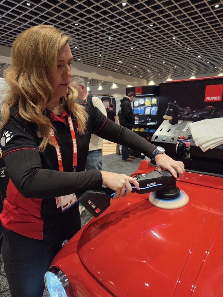 Polishing at the Rupes Booth