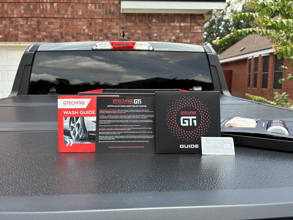 Gtechniq GT1 Coating Kit Guide Opened