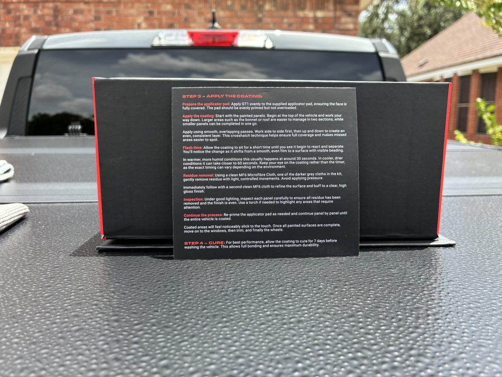 Gtechniq GT1 Coating Kit Instructions 2