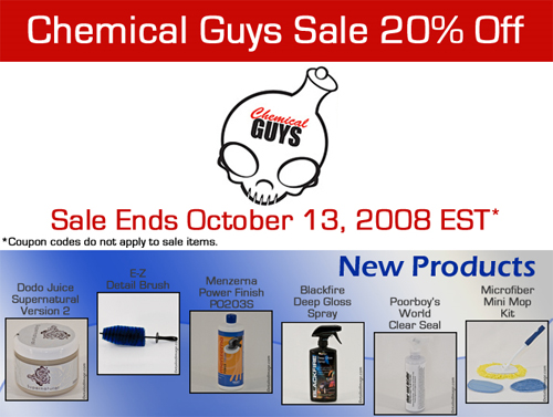 Chemical Guys Sale Newsletter & New Products Chemical Guys Sale Newsletter & New Products