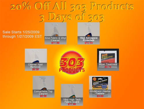 20% Off 303 Products Newsletter 20% Off 303 Products Newsletter