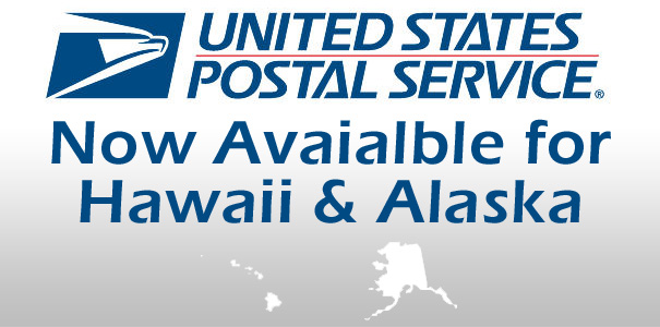USPS Now Available for Hawaii & Alaska