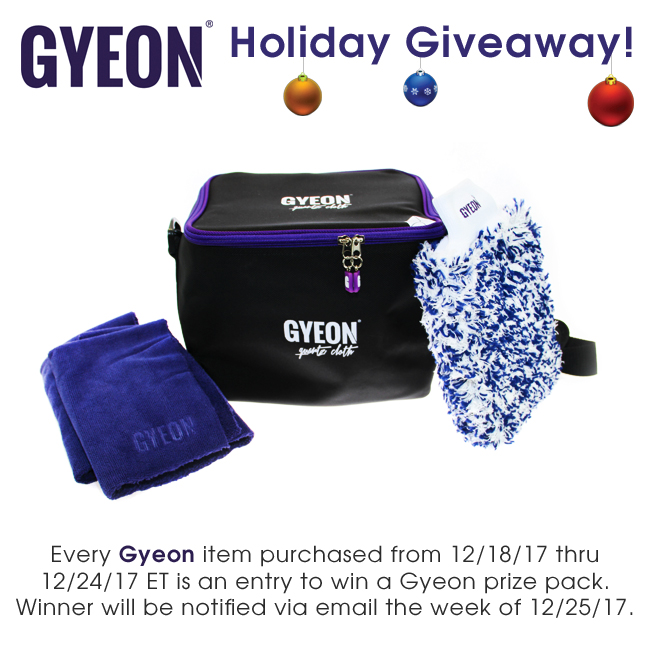 Detailed Image Gyeon Holiday Giveaway