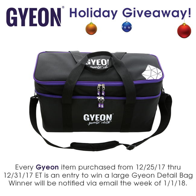 Detailed Image Gyeon Holiday Giveaway 12/25/17