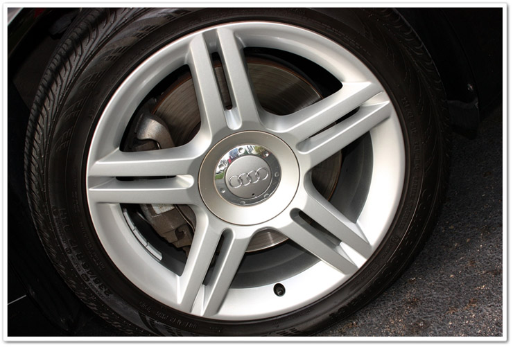 Finished and cleaned Audi wheel photo Finished and cleaned Audi wheel photo