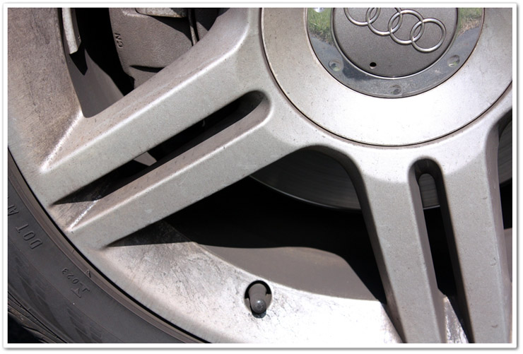 Dirty Audi wheels and tires Dirty Audi wheels and tires