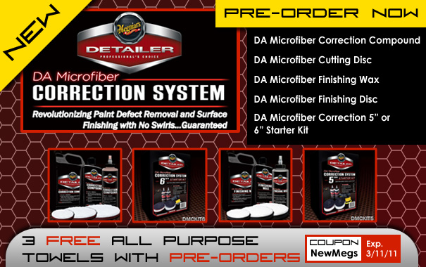 New Meguiar's DA Microfiber Correction System New Meguiar's DA Microfiber Correction System
