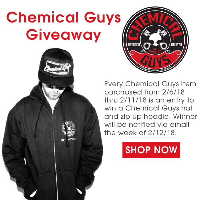 Detailed Image Chemical Guys Giveaway 2/6/18