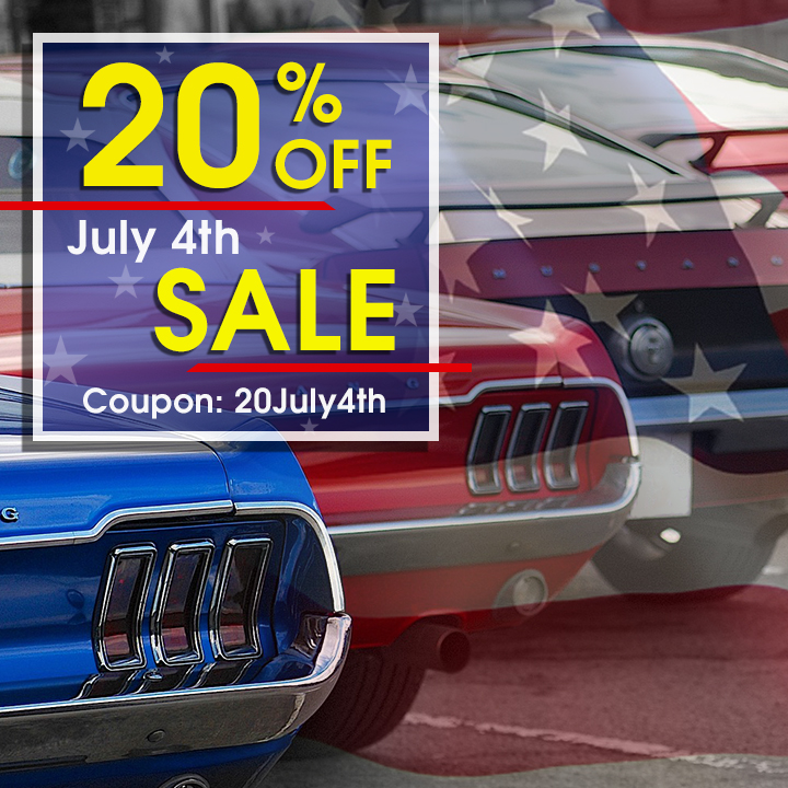 20% Off July 4th Sale - Coupon 20July4th - see offer details