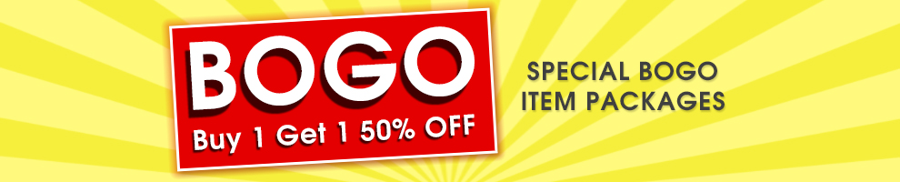 Buy 1 Get 1 50% Off Item Packages