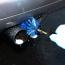Mini EZ Detail brush used to clean between exhaust tips