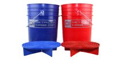 2x 5 Gallon Buckets & 2x Grit Guards Kit
