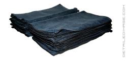 All Purpose Terry Towel Black 16" x 16" BULK 24x