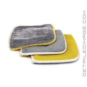 Autofiber Multi Flip Four Weave Microfiber Towel 3 Pack - 8" x 8"