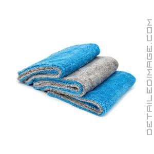 Autofiber Royal Plush Double Pile Towel Blue 3 Pack - 16" x 16"