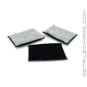 Autofiber Scrub Ninja Scrubber Sponge 3 pack Black and Grey - 5"x3.5"