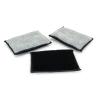 Autofiber Scrub Ninja Scrubber Sponge 3 pack Black and Grey - 5"x3.5"