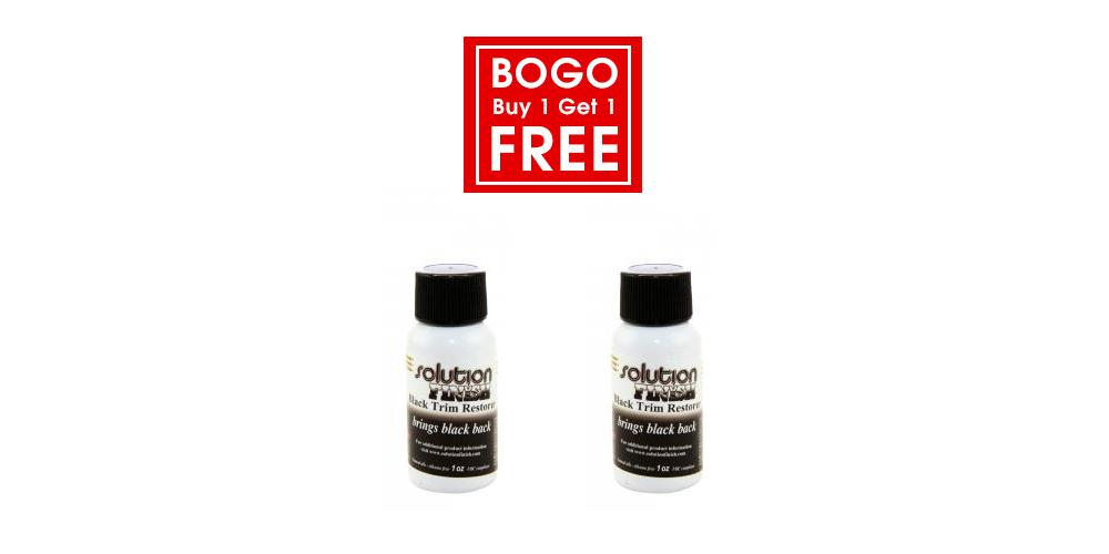 Solution Finish Buy 1 Get 1 Free Trim Restorer - 2 oz Black