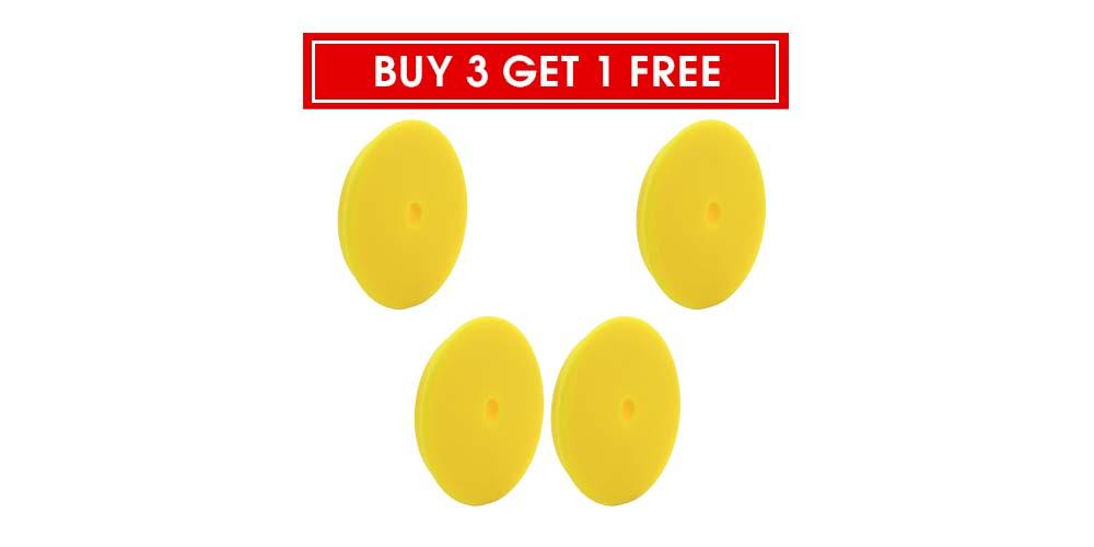 Rupes Buy 3 Get 1 Free DA Fine Polishing Foam Pad Yellow 4"