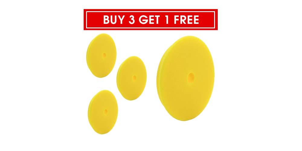 Rupes Buy 3 Get 1 Free DA Fine Polishing Foam Pad Yellow 6"