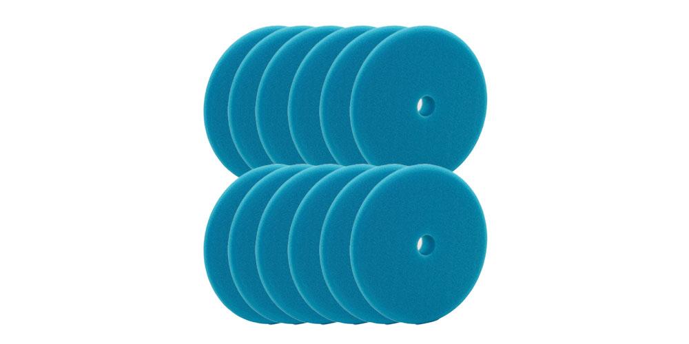 Rupes DA Intermediate Foam Pad 6" Light Blue BULK 12x