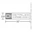 DI Accessories Detailed Image Sticker - 2.5" x 10" Grey Alternative View