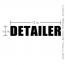 Detailer Vinyl Die Cut Sticker - Black Alternative View
