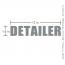 Detailer Vinyl Die Cut Sticker - Silver Alternative View