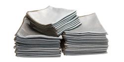 Diamond Glass Towel Black 16" x 16" BULK 50x