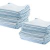 The Rag Company Diamond Glass Towel Blue 16" x 16" BULK 48x