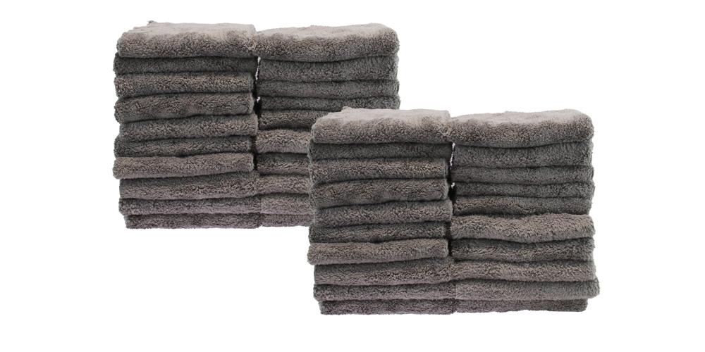 The Rag Company Eagle Edgeless 600 Towel Dark Grey 16" x 16" BULK 40x