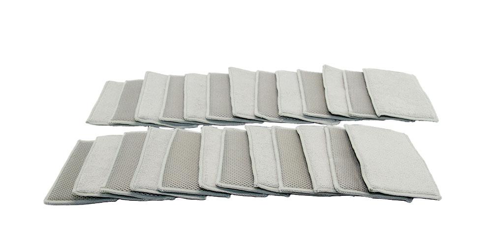 The Rag Company Jersey Bug Scrubber Pad Ice Gray BULK 25x