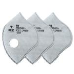 2x RZ Mask F1 Standard Filter Active Carbon 3 pack - Large