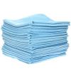 DI Microfiber Waffle Weave Glass Cleaning Towel Light Blue BULK 24x